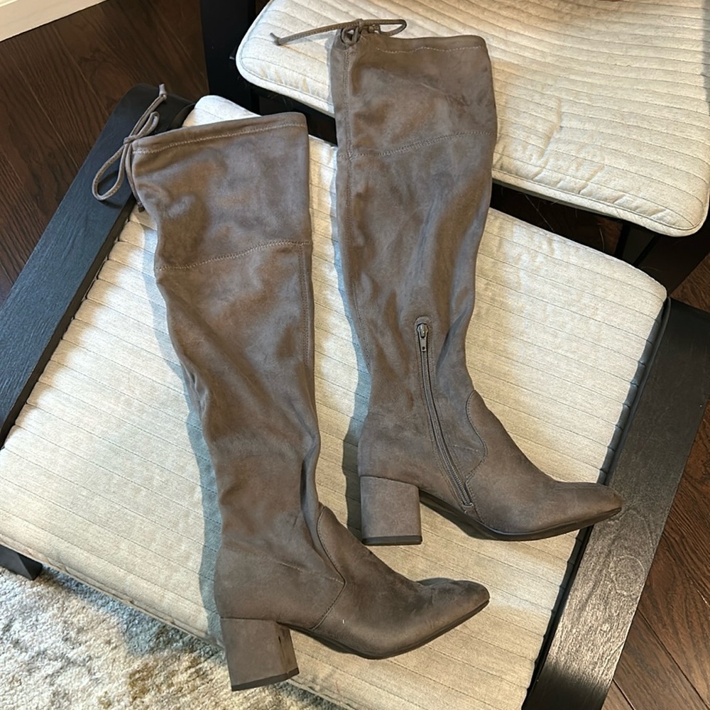 Kelly & Katie over the knee suede boots